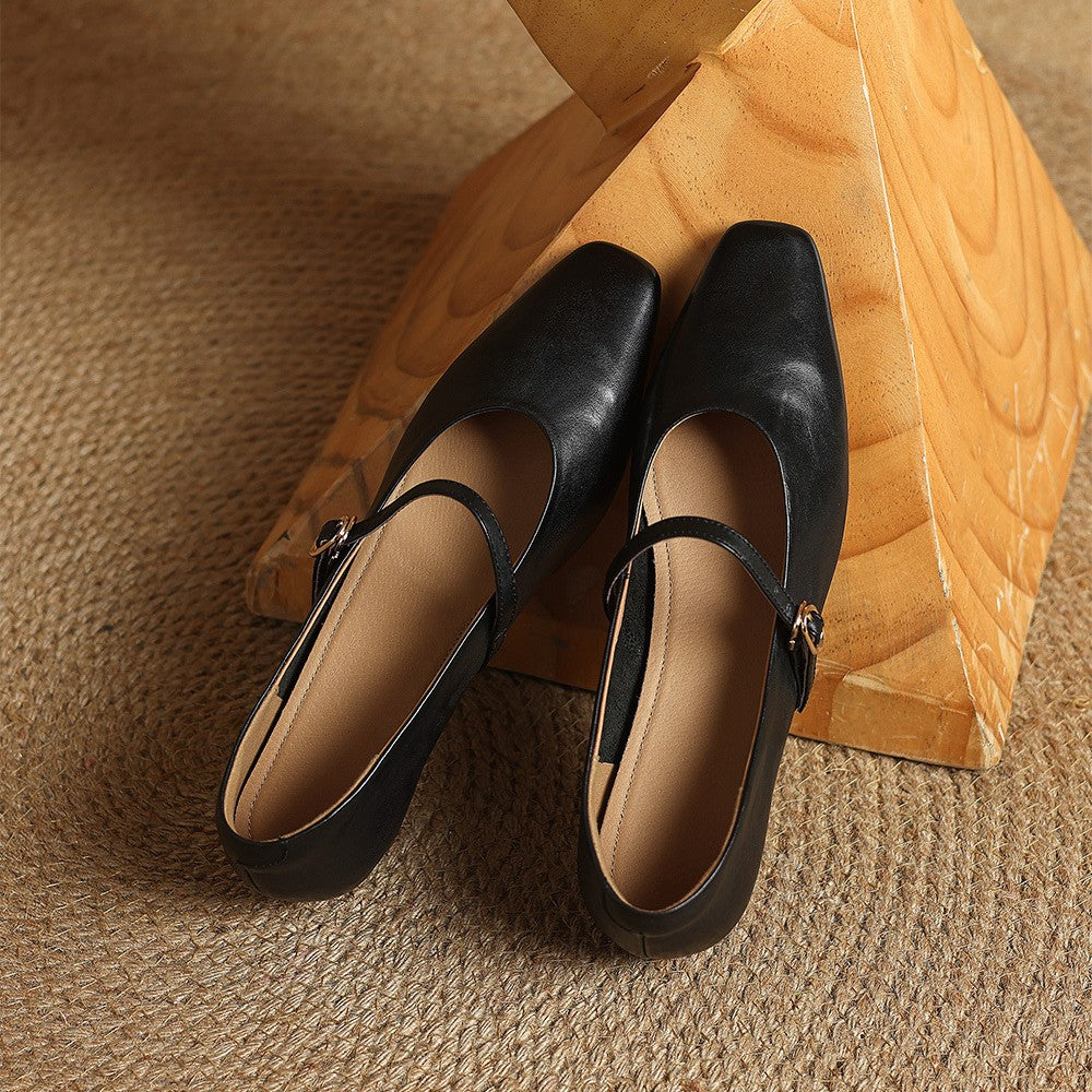 Rosa's Cedrine Leather Pumps