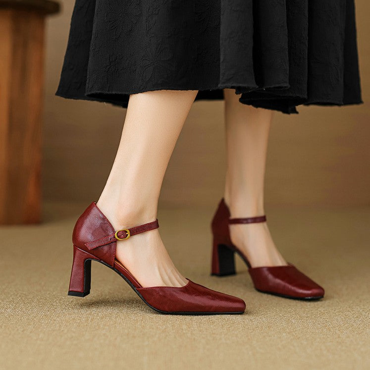 Rosa's Virelle d'Orsay Leather Heels