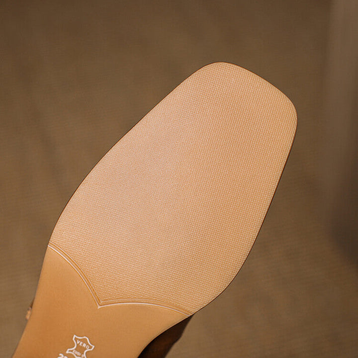 Rosa's Cirelle Strap Leather Mary Jane Heels