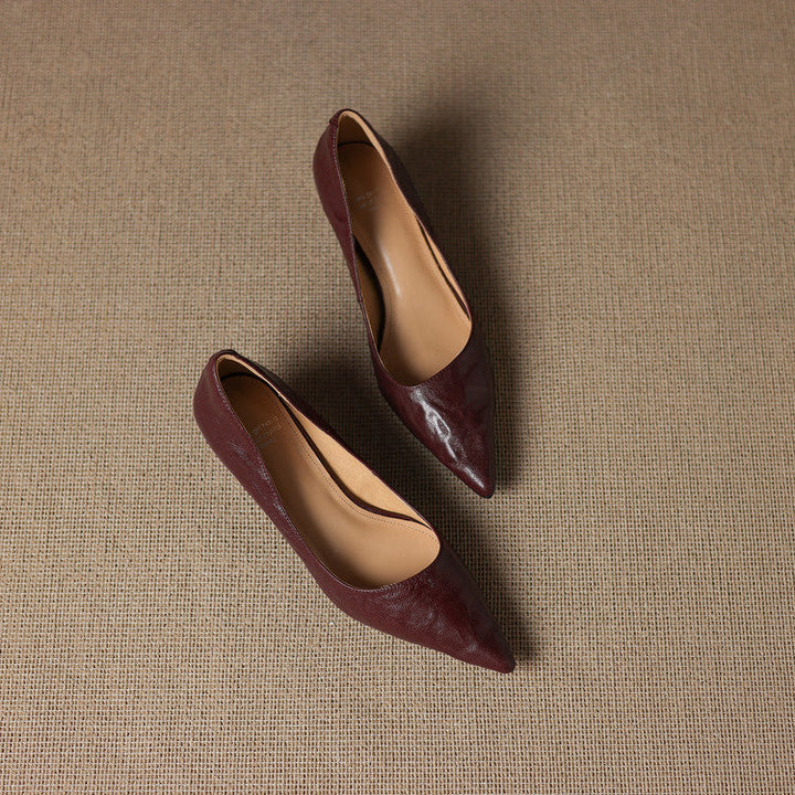 Rosa's Verrine Low Leather Pumps