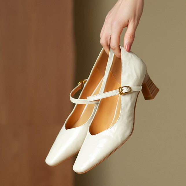 Rosa's Orvane Leather Heels