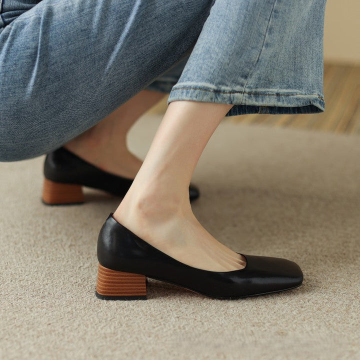 Rosa's Norvyn Square Leather Pumps
