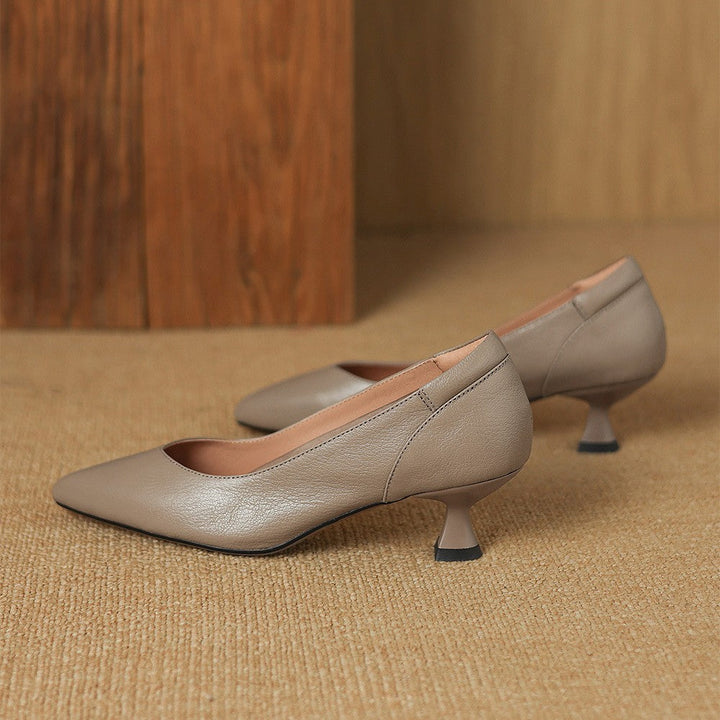 Rosa's Lunare Sculpt Leather Pumps