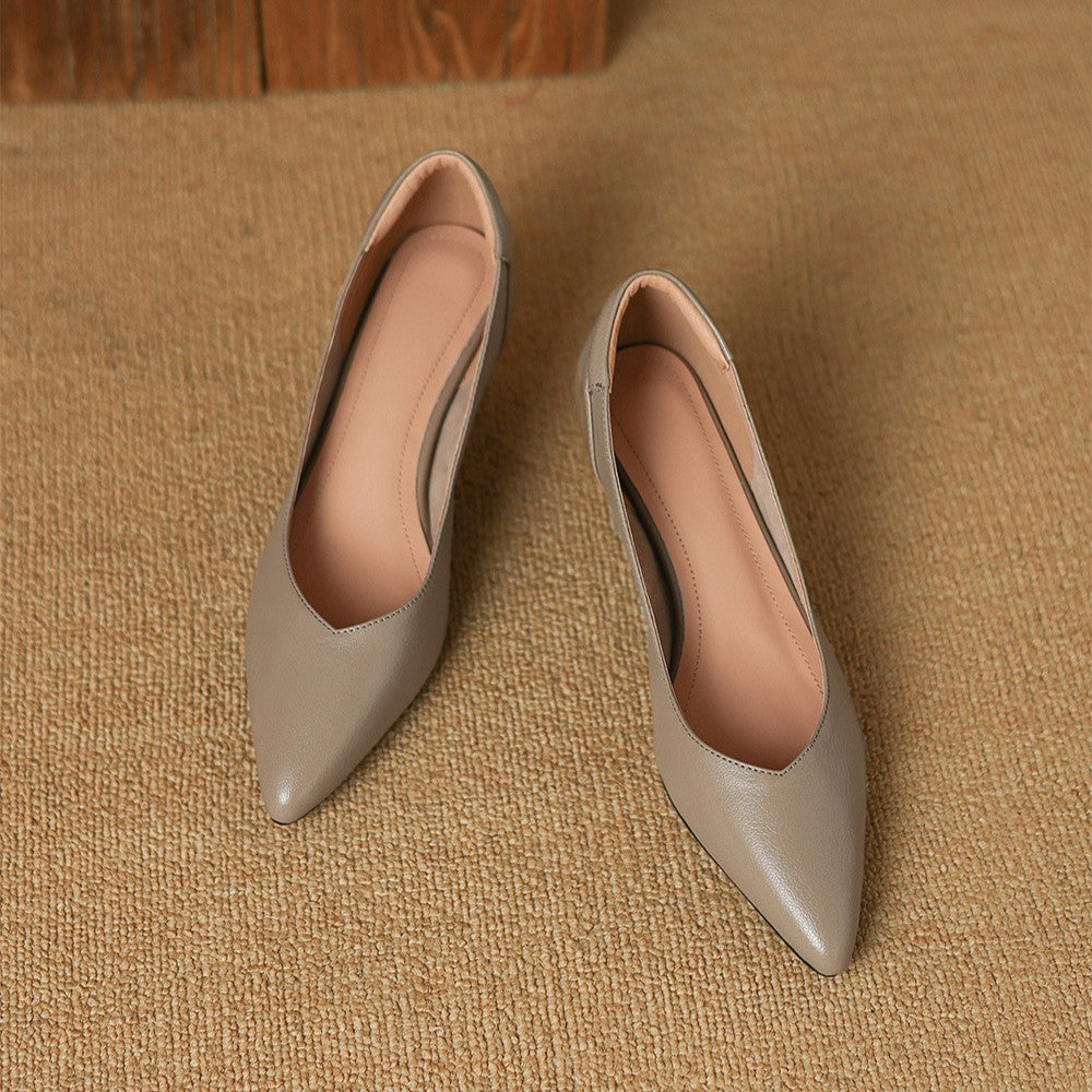 Rosa's Lunare Sculpt Leather Pumps