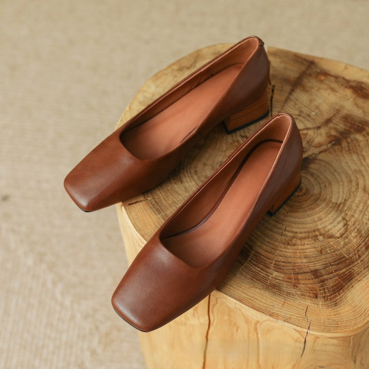 Rosa's Norvyn Square Leather Pumps