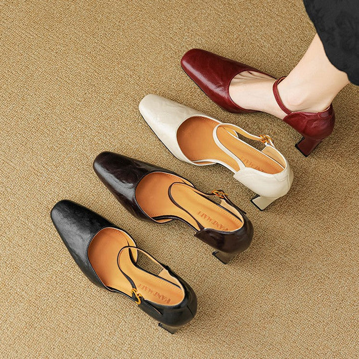 Rosa's Virelle d'Orsay Leather Heels