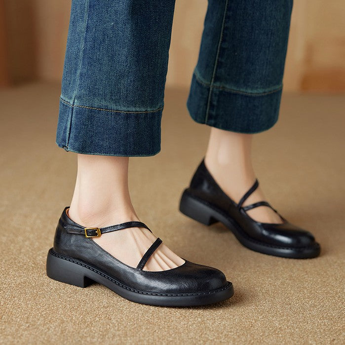 Rosa's Ruelle Leather Mary Janes