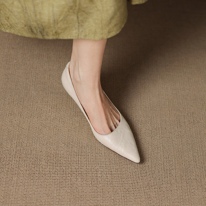 Rosa's Verrine Low Leather Pumps