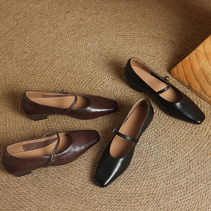 Rosa's Cedrine Leather Pumps
