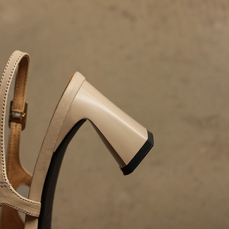 Rosa's Cielle Slingback Leather Heels