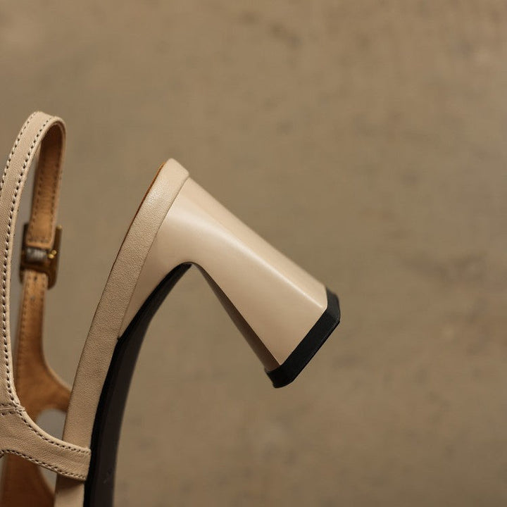 Rosa's Cielle Slingback Leather Heels