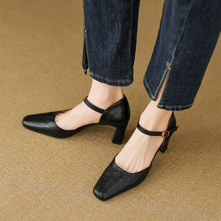 Rosa's Virelle d'Orsay Leather Heels