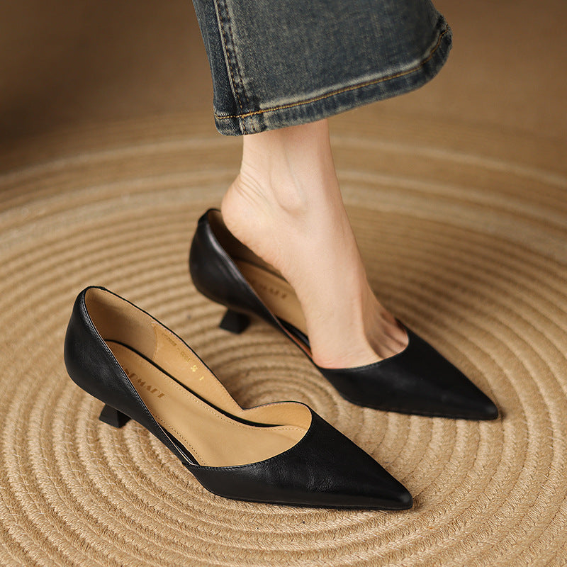 Rosa's Ceyra Classic Leather Heels