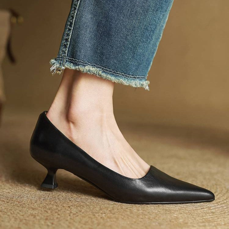 Rosa's Serane Leather Heels