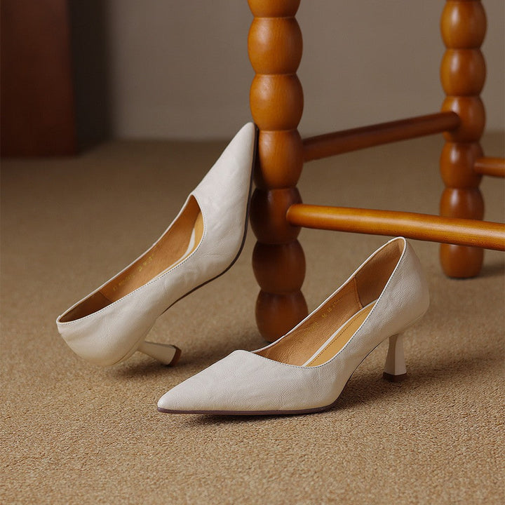 Rosa's Cymara Leather Heels