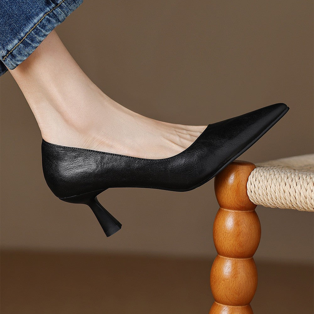 Rosa's Cymara Leather Heels