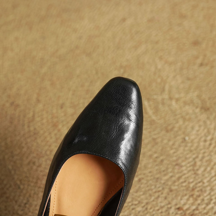 Rosa's Eloria Lambskin Leather Mary Janes