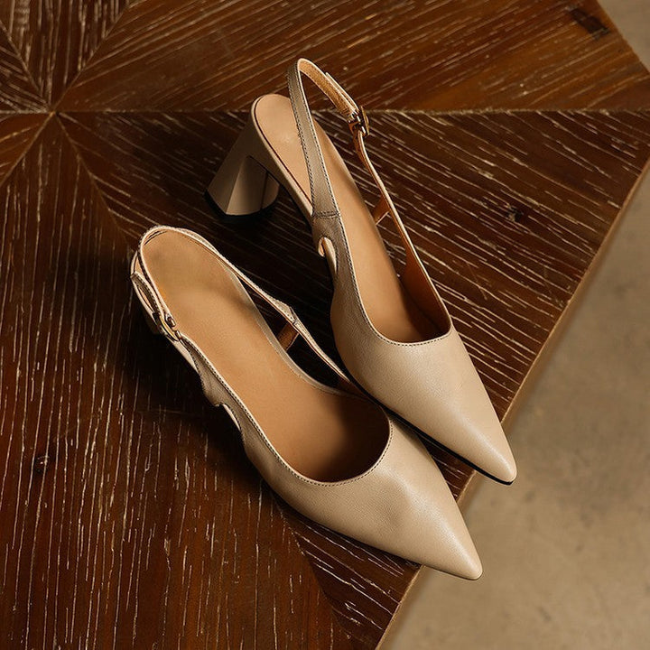Rosa's Cielle Slingback Leather Heels