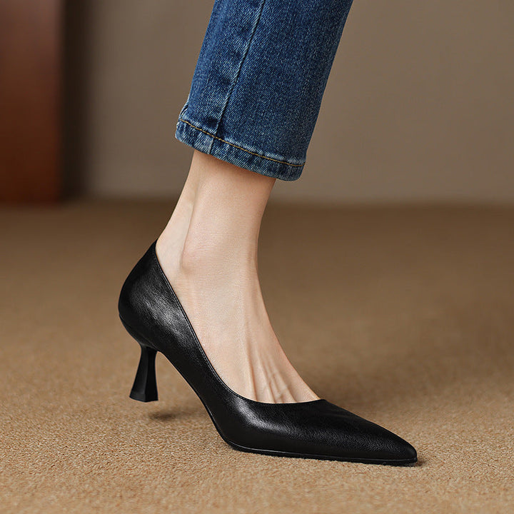Rosa's Cymara Leather Heels
