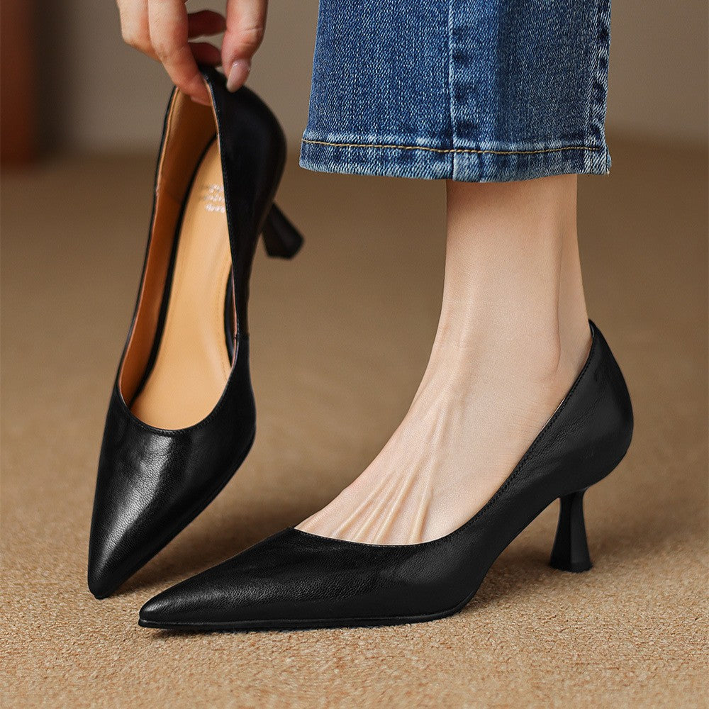 Rosa's Cymara Leather Heels