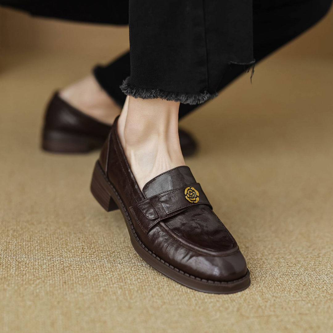 Rosa's Morrelle Leather Loafers