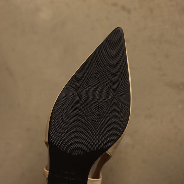 Rosa's Cielle Slingback Leather Heels