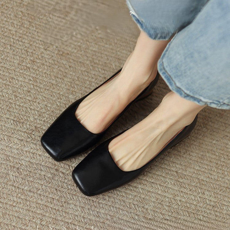 Rosa's Norvyn Square Leather Pumps