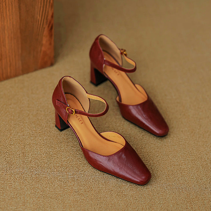 Rosa's Virelle d'Orsay Leather Heels