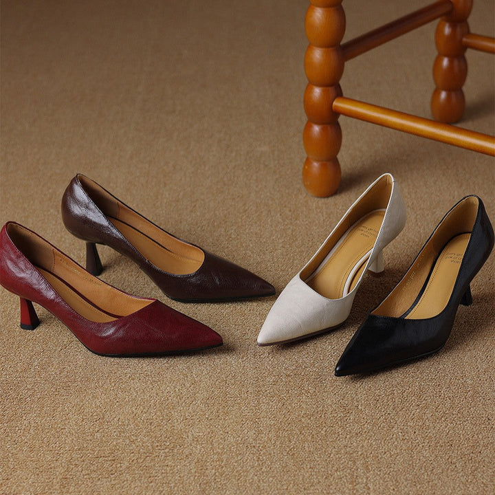 Rosa's Cymara Leather Heels