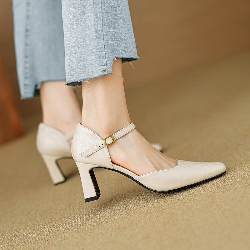 Rosa's Virelle d'Orsay Leather Heels