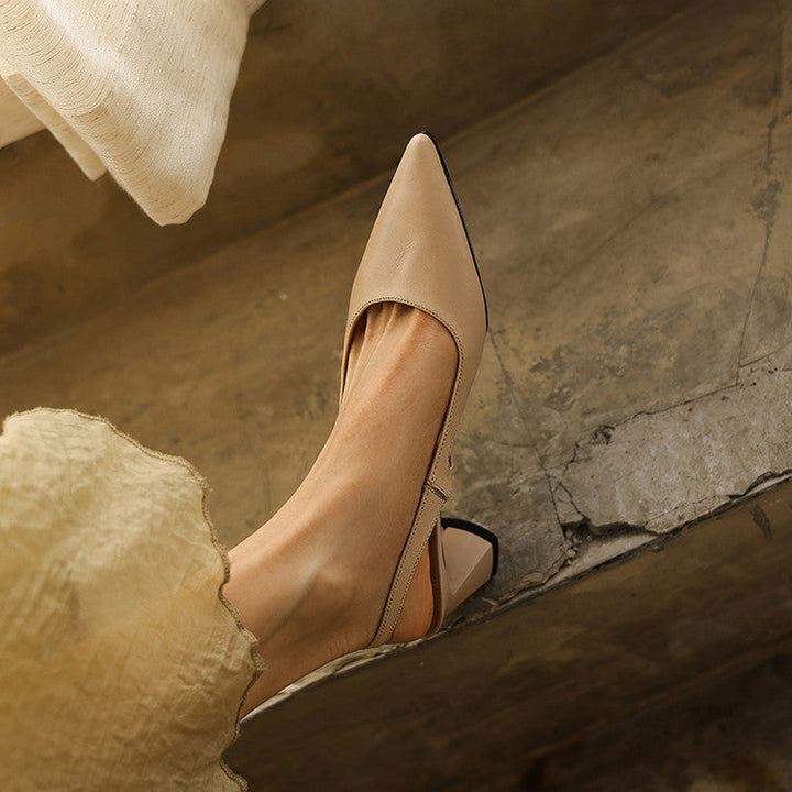 Rosa's Cielle Slingback Leather Heels