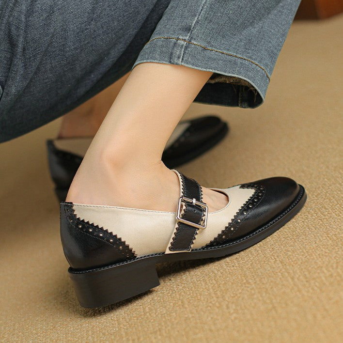 Rosa's Morren Leather Mary Janes