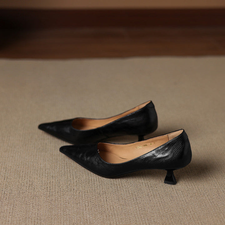 Rosa's Verrine Low Leather Pumps