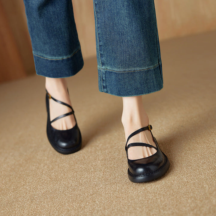 Rosa's Ruelle Leather Mary Janes