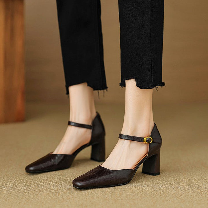 Rosa's Virelle d'Orsay Leather Heels
