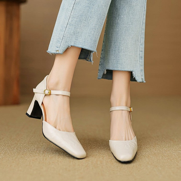 Rosa's Virelle d'Orsay Leather Heels