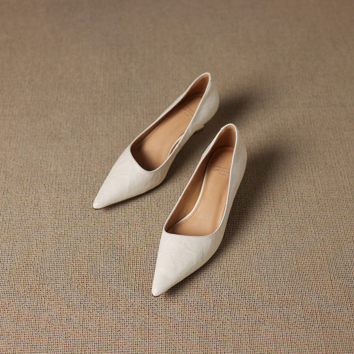 Rosa's Verrine Low Leather Pumps
