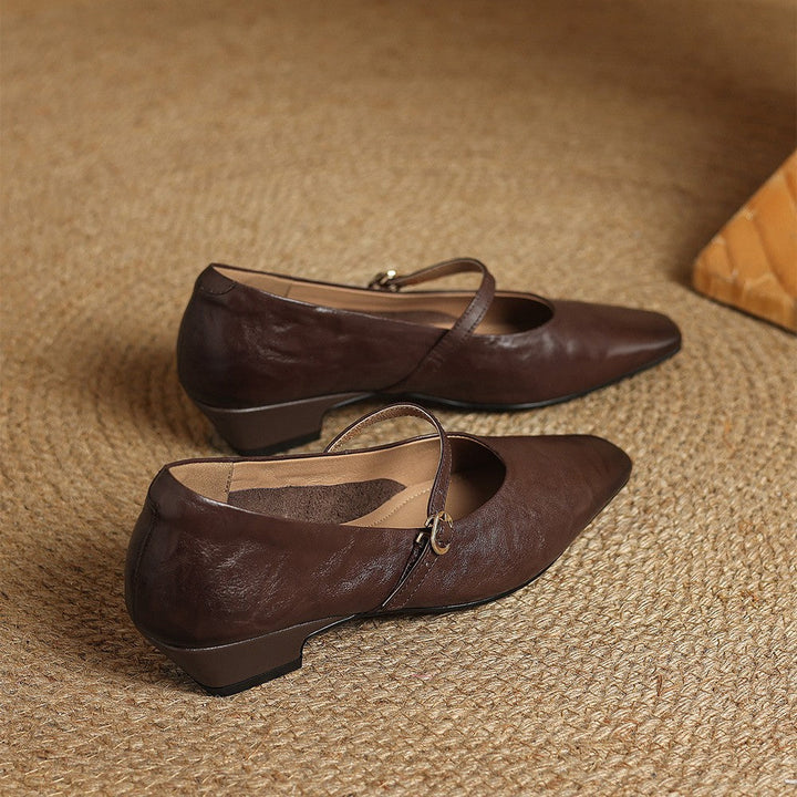 Rosa's Cedrine Leather Pumps