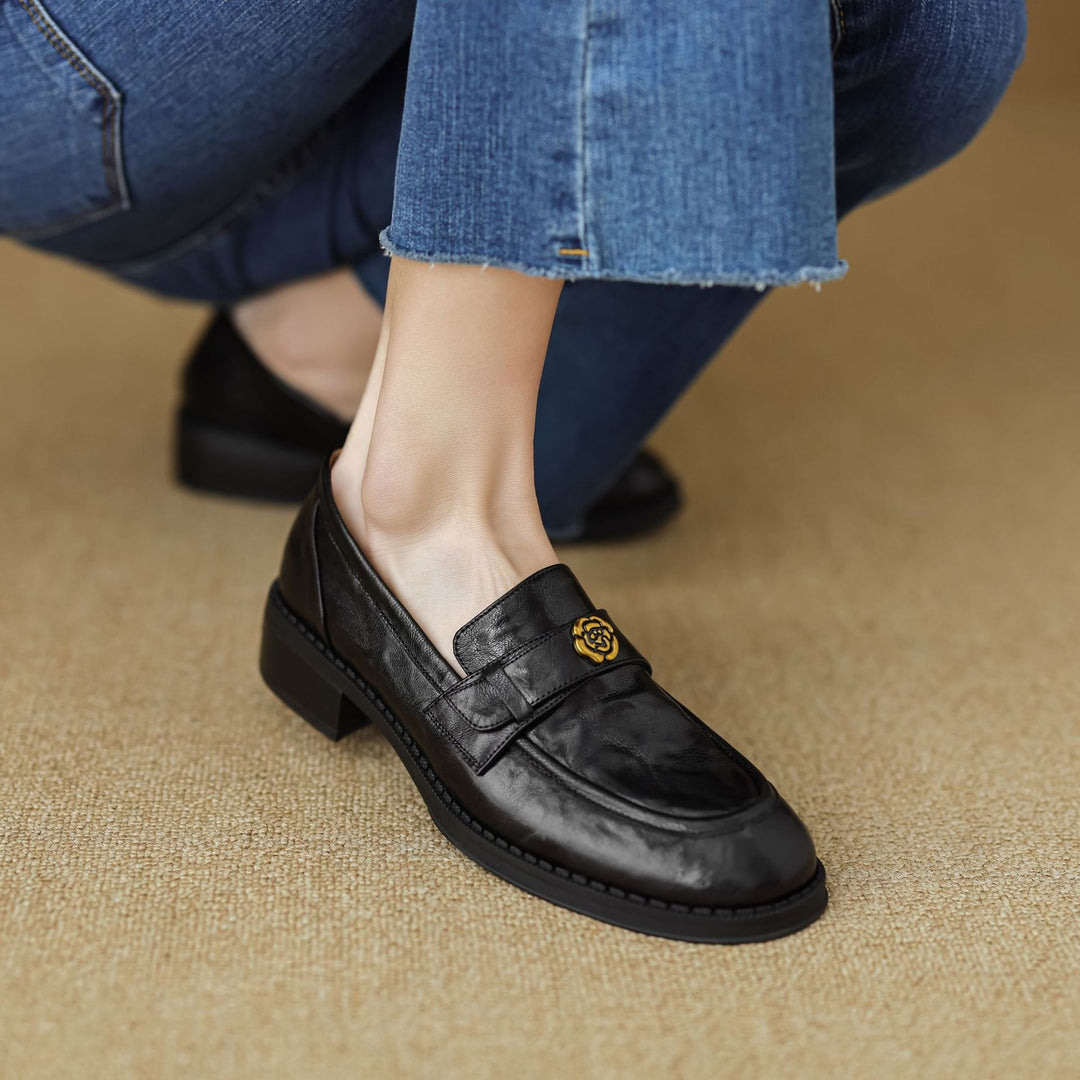 Rosa's Morrelle Leather Loafers