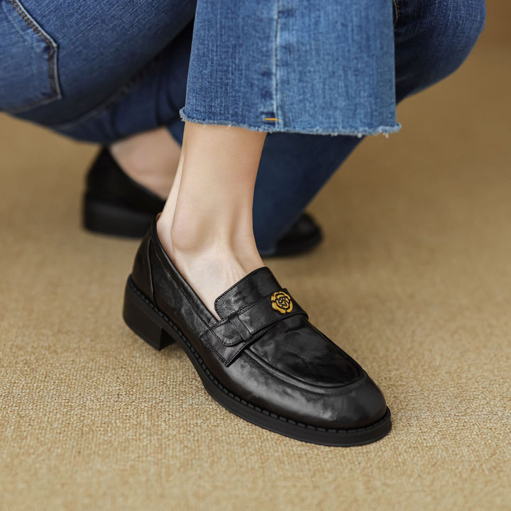 Rosa's Morrelle Leather Loafers