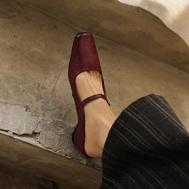 Rosa's Serafina Leather Mary Janes