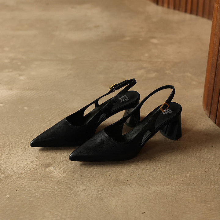 Rosa's Cielle Slingback Leather Heels