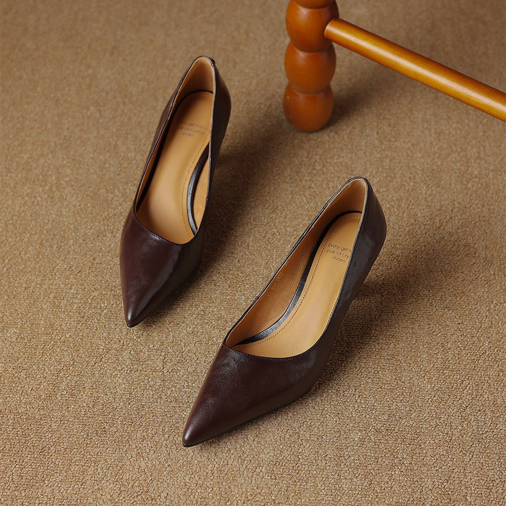 Rosa's Cymara Leather Heels