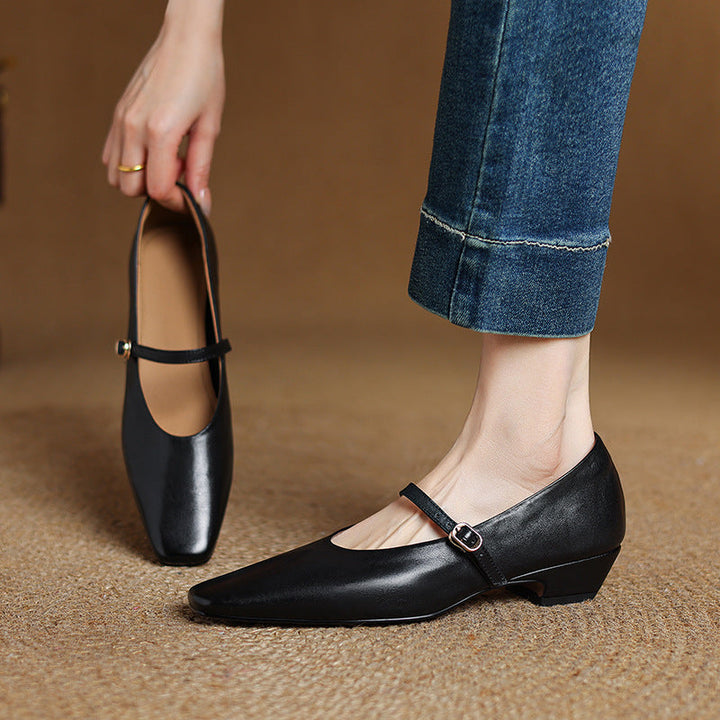 Rosa's Cedrine Leather Pumps