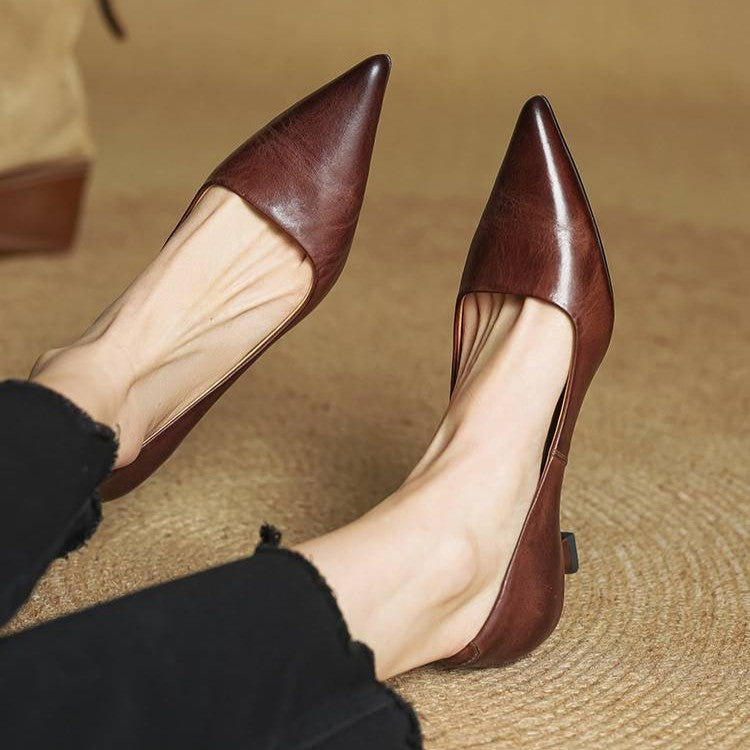 Rosa's Serane Leather Heels
