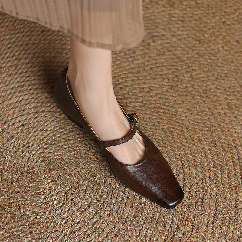 Rosa's Cedrine Leather Pumps