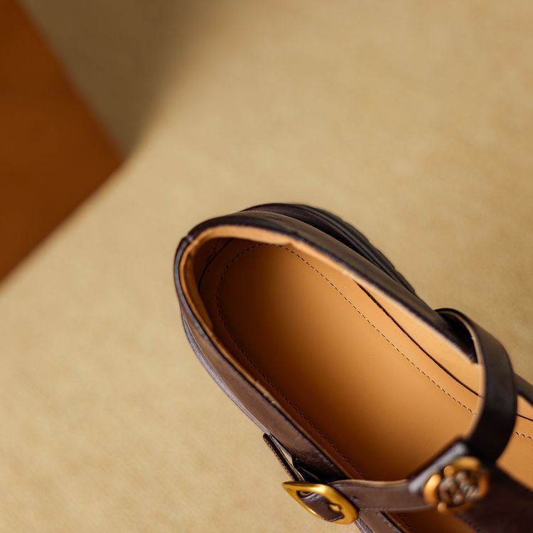 Rosa's Brinell Mary-Jane Leather Loafers