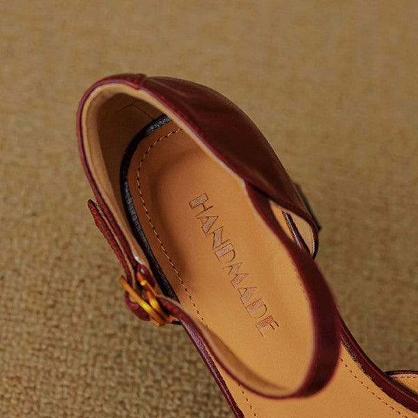 Rosa's Virelle d'Orsay Leather Heels