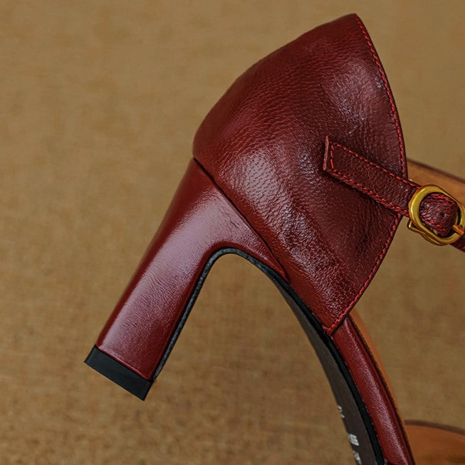 Rosa's Virelle d'Orsay Leather Heels