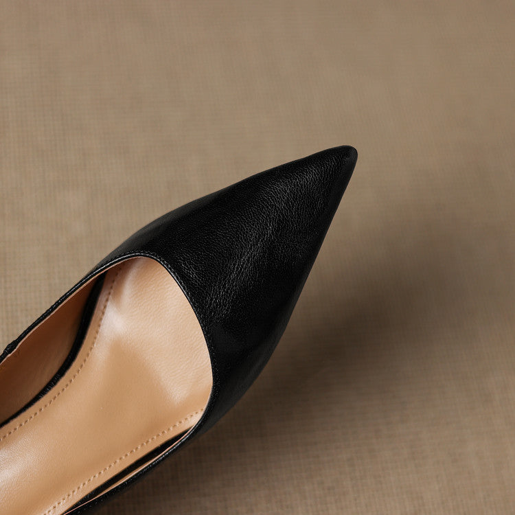 Rosa's Verrine Low Leather Pumps